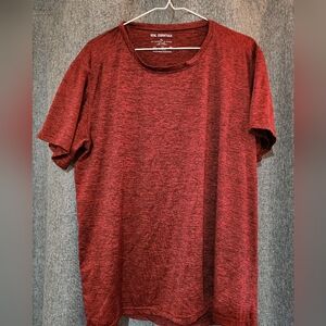 Essentials Men's Heathered Red Short Sleeve Tee